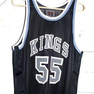 Vintage London Sportswear Black Mesh Kings Jersey L